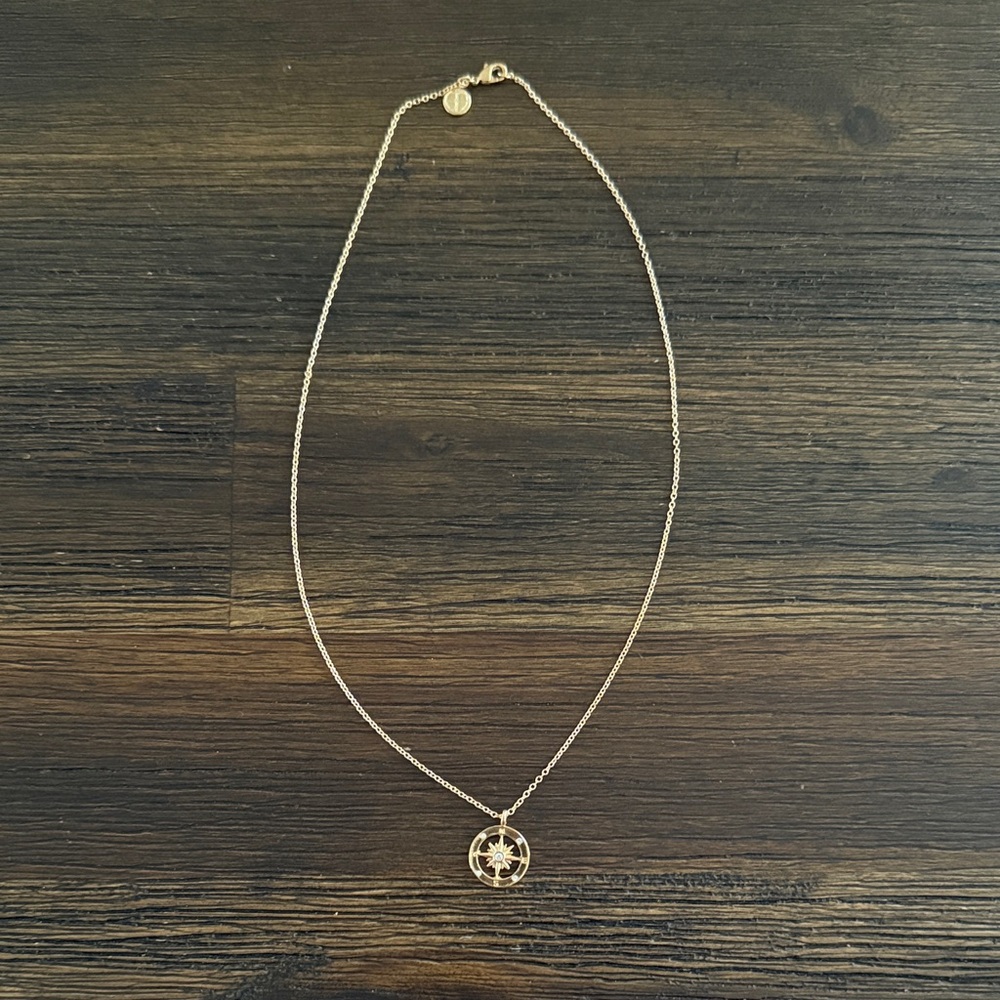 Bryan Anthonys Gold Never Lost Compass 18” Necklace